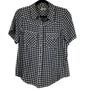 Faherty Gingham western style top